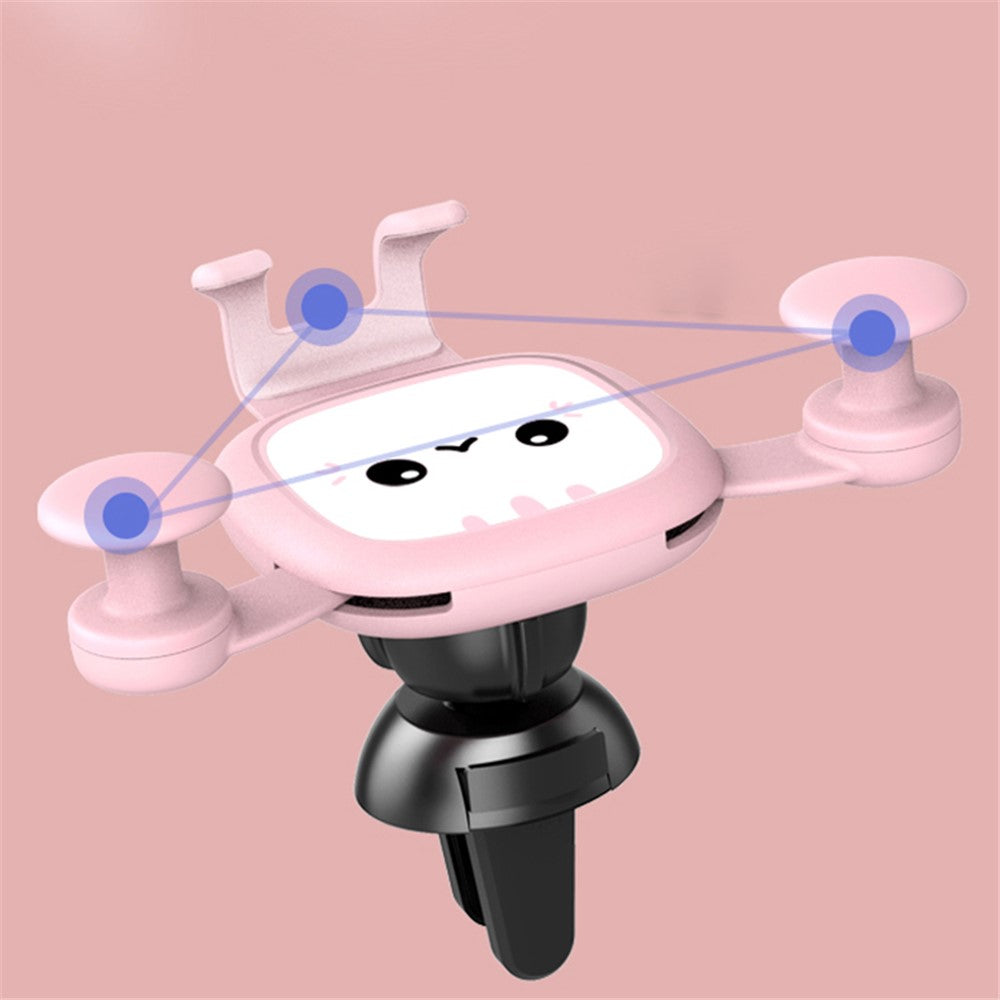 Creative Cartoon Style Car Mobile Phone Holder Air Vent Phone Mount for Universal Car
