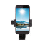 Universell stativmonterad mobilhållare justerbar mobilmobil vertikal klämfäste 360 graders roterande mobilhållare med 1/4" hål för fotografering livestream
