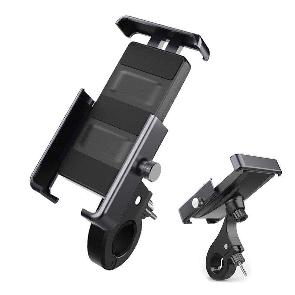 Universell cykelstyre mobilmobilhållare 360 grader roterbar motorcykel scooter smartphone stativ metallfäste cykeltillbehör