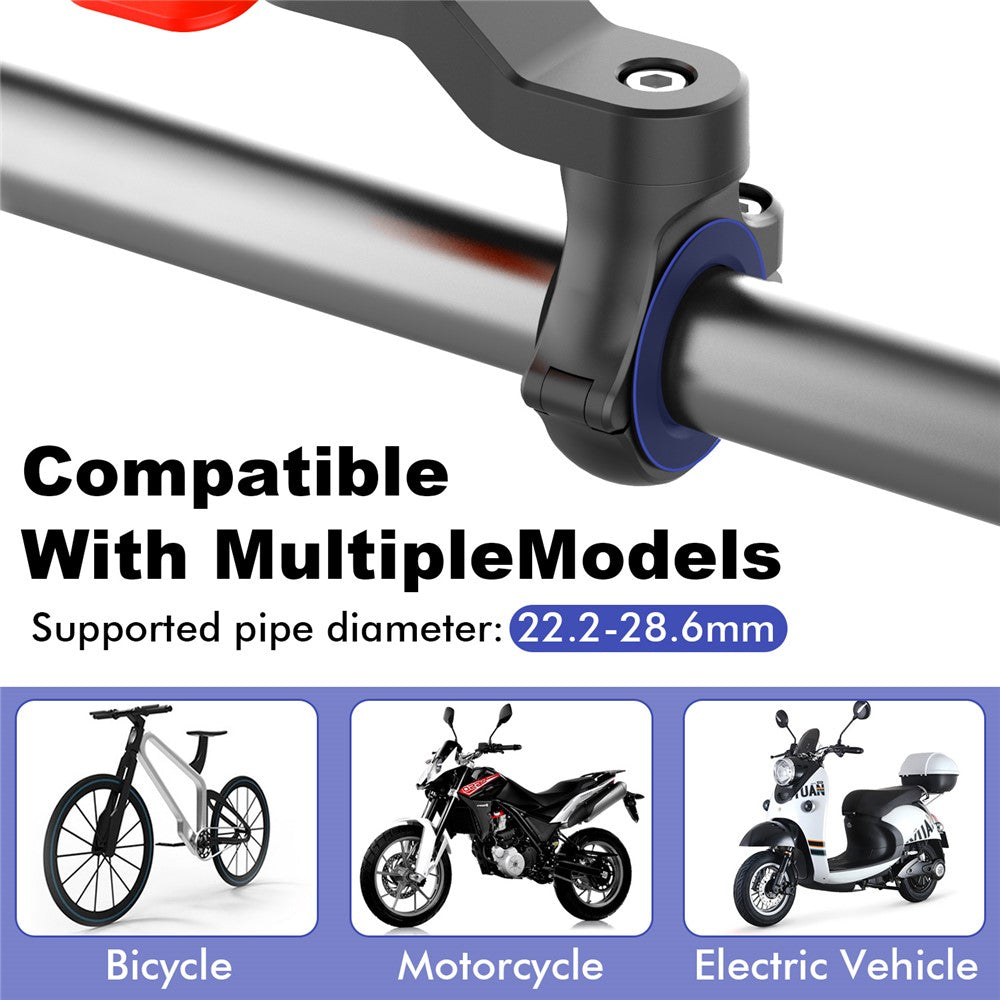 360 Degrees Rotatable Motorcycle Bike Handlebar Mount Phone Holder Detachable Bicycle Cellphone GPS Bracket