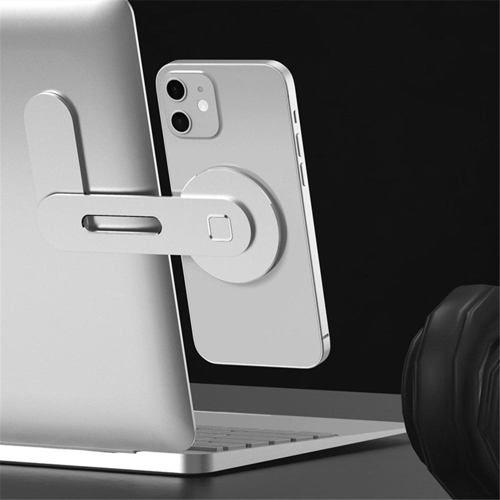 For iPhone 12 Series Magsafe Magnetic Phone Holder Metal Laptop Phone Stand for iMac Side Mount Bracket