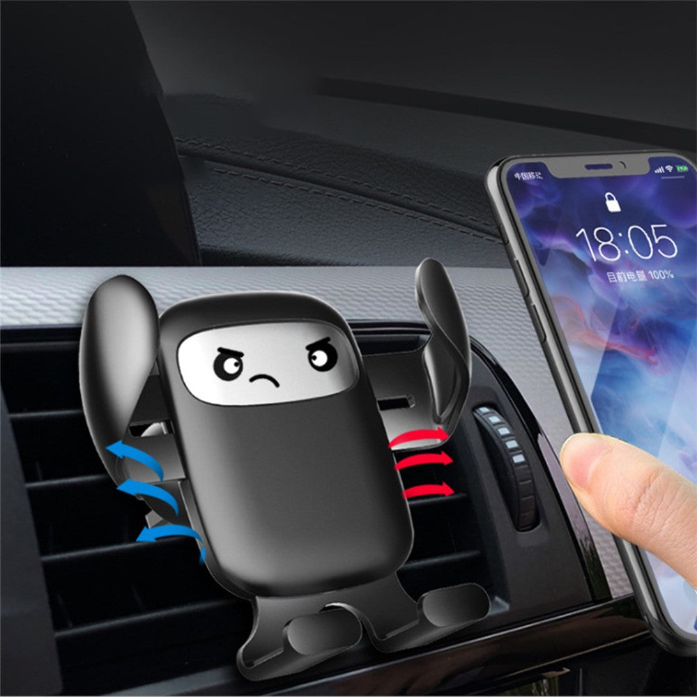 F2 Cartoon Design Car Air Outlet Mount Rotatable Gravity Phone Holder Stand Bracket