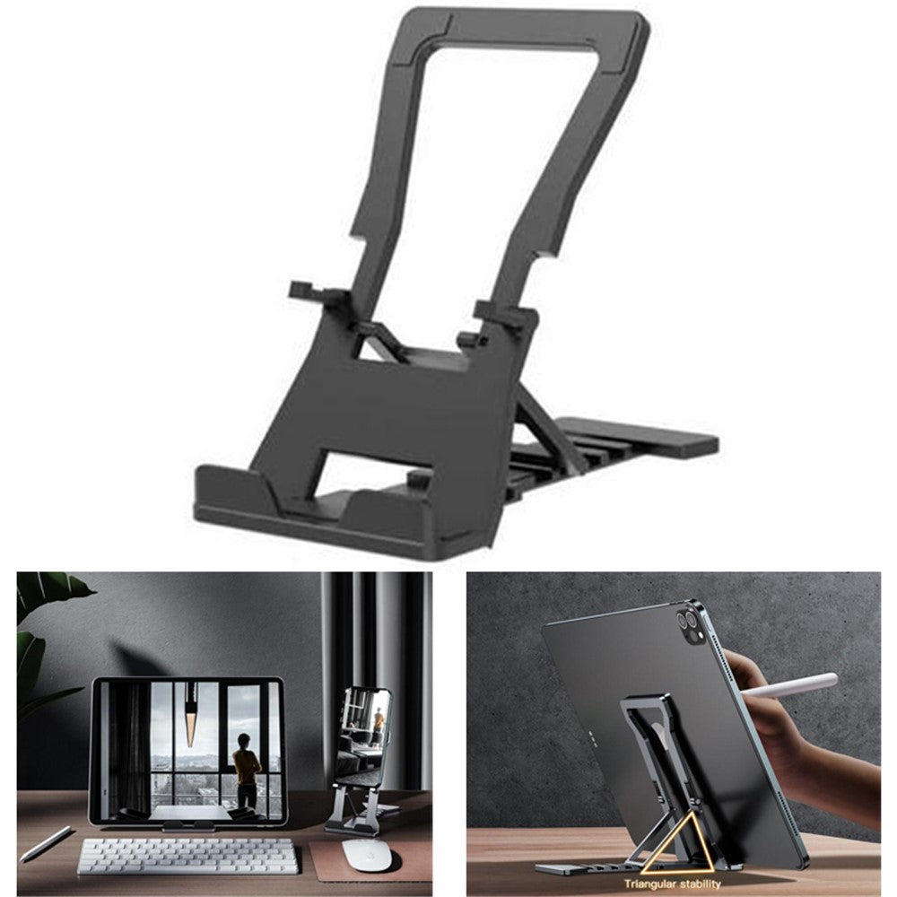 K323 Mini Desktop Multi-Angle Folding Mobile Phone Holder Hollow Tablet Stand