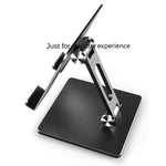 MT-134 Aluminum Alloy Adjustable Tablet Stand Desktop Anti-Slip Folding Tablet Holder
