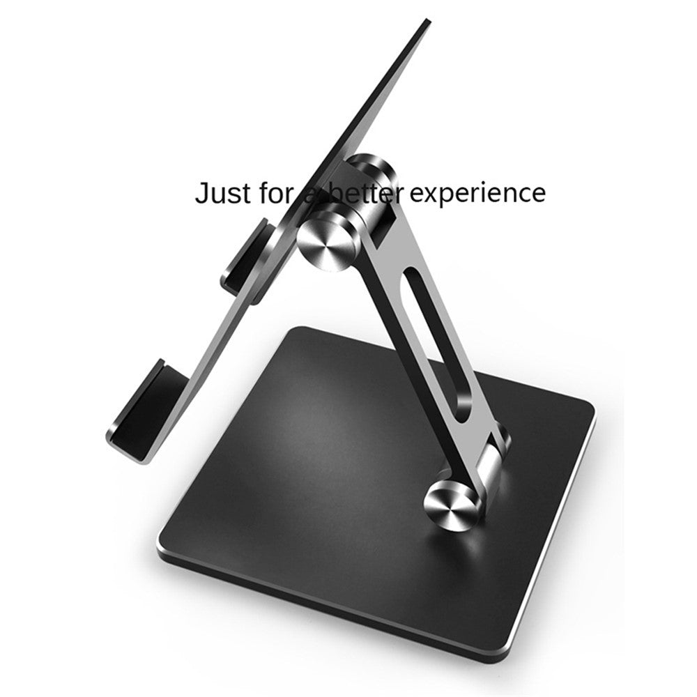 MT-134 Aluminum Alloy Adjustable Tablet Stand Desktop Anti-Slip Folding Tablet Holder