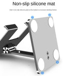 MT-134 Aluminum Alloy Adjustable Tablet Stand Desktop Anti-Slip Folding Tablet Holder