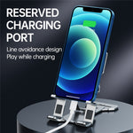 Portable Foldable Aluminum Alloy Cell Phone Holder Adjustable Desktop Phone Bracket Stand