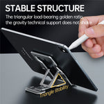 Portable Foldable Aluminum Alloy Cell Phone Holder Adjustable Desktop Phone Bracket Stand