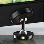 DW-55 Frosted Magnetic Car Dashboard Phone Holder Stand 360 Degrees Rotating Metal Phone Bracket