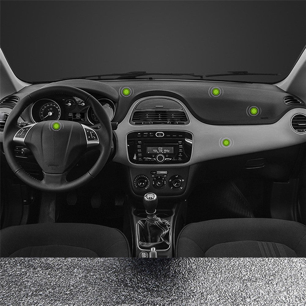 DW-55 Frosted Magnetic Car Dashboard Phone Holder Stand 360 Degrees Rotating Metal Phone Bracket