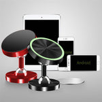 DW-55 Frosted Magnetic Car Dashboard Phone Holder Stand 360 Degrees Rotating Metal Phone Bracket