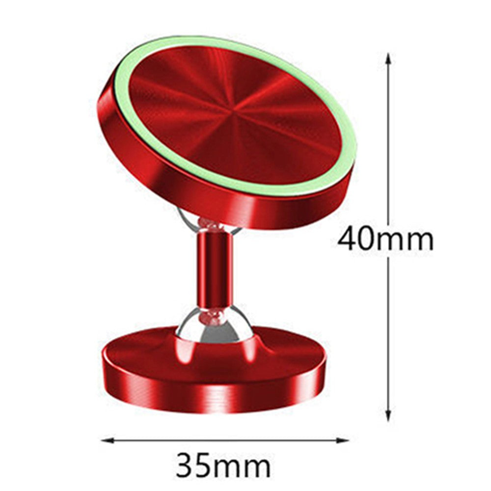 DW-55 Frosted Magnetic Car Dashboard Phone Holder Stand 360 Degrees Rotating Metal Phone Bracket