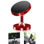 DW-55 Frosted Magnetic Car Dashboard Phone Holder Stand 360 Degrees Rotating Metal Phone Bracket