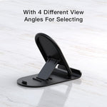 YESIDO C141 Folding Hands-free Phone Holder 4 Angles Adjustable Anti-slip Desktop Stand