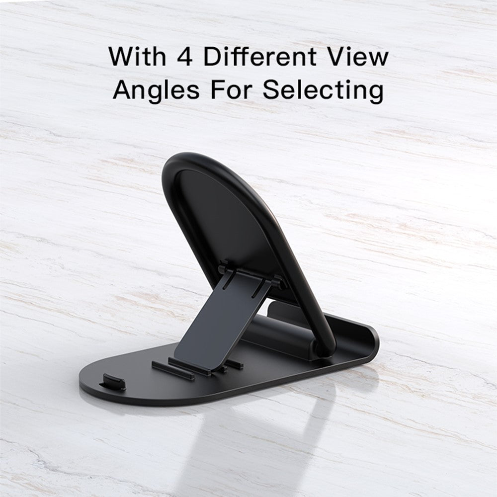YESIDO C141 Folding Hands-free Phone Holder 4 Angles Adjustable Anti-slip Desktop Stand