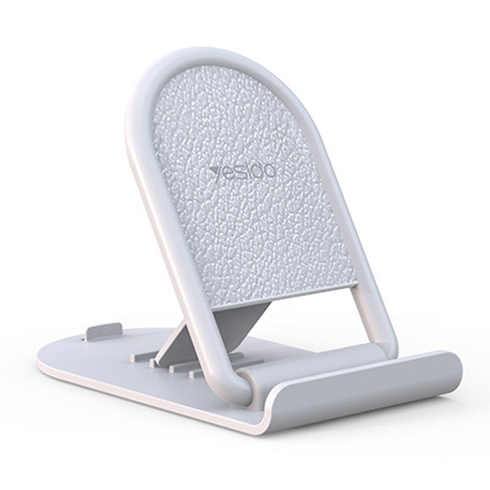 YESIDO C141 Folding Hands-free Phone Holder 4 Angles Adjustable Anti-slip Desktop Stand