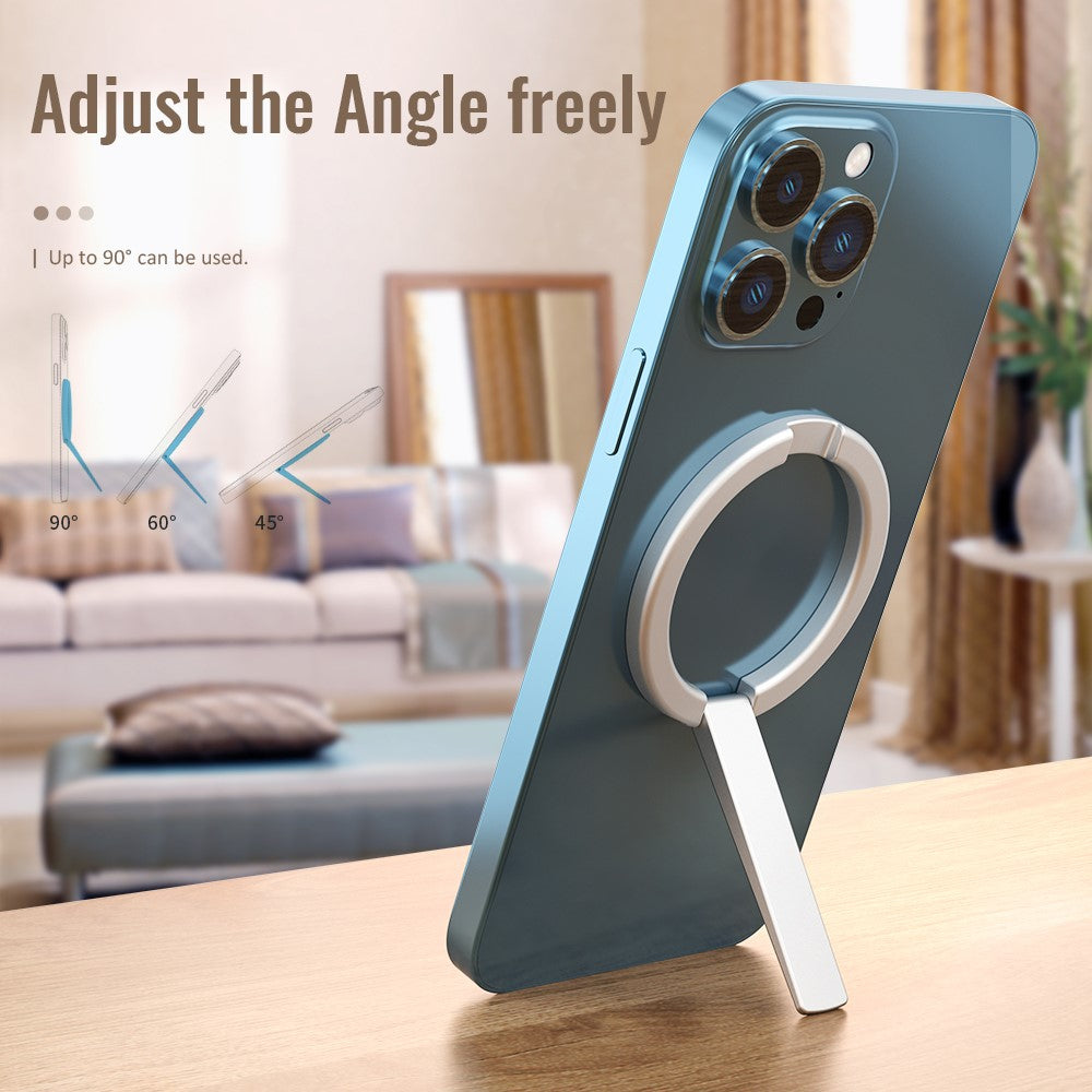 R-JUST SJ20 Ring Shape Magnetic Suction Mobile Phone Holder Desktop Bracket Hands-free Stand