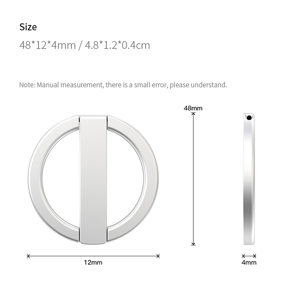 R-JUST SJ20 Ring Shape Magnetic Suction Mobile Phone Holder Desktop Bracket Hands-free Stand