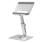 H06 Laptop Holder Riser 360 Degree Swivel Computer Tablet Stand Height Adjustable Aluminum Alloy Desktop Bracket