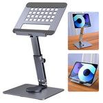 H06 Laptop Holder Riser 360 Degree Swivel Computer Tablet Stand Height Adjustable Aluminum Alloy Desktop Bracket