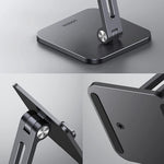 UGREEN 40392 Aluminum Foldable Desk Phone Stand Non-Slip Adjustable Tablet Holder for iPhone 13 Pro Max/Galaxy S21 S20/Huawei P30 Pro/P20/Redmi Note10