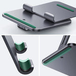 UGREEN 40393 Aluminum Folding Desk Tablet Stand for iPad Pro/Mini/Air/iPhone 13 Pro Max/Galaxy Tab A7/MatePad Non-Slip Adjustable Tablet PC Holder