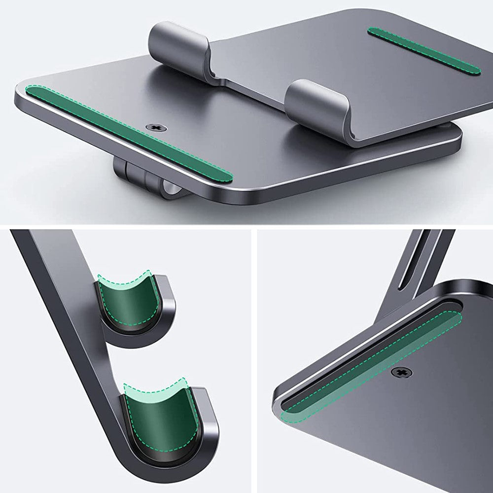UGREEN 40393 Aluminum Folding Desk Tablet Stand for iPad Pro/Mini/Air/iPhone 13 Pro Max/Galaxy Tab A7/MatePad Non-Slip Adjustable Tablet PC Holder