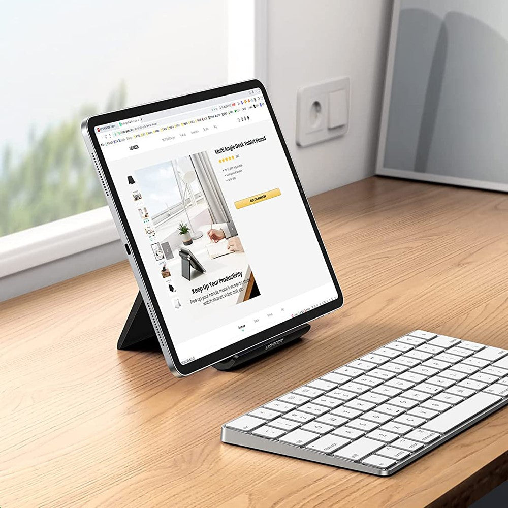 UGREEN 50748 Adjustable Tablet Stand Folding Desk Phone Stand Portable Phone Holder Compatible with iPad Pro 11 iPad Mini 6 Air iPhone 13 Pro Max Galaxy S21