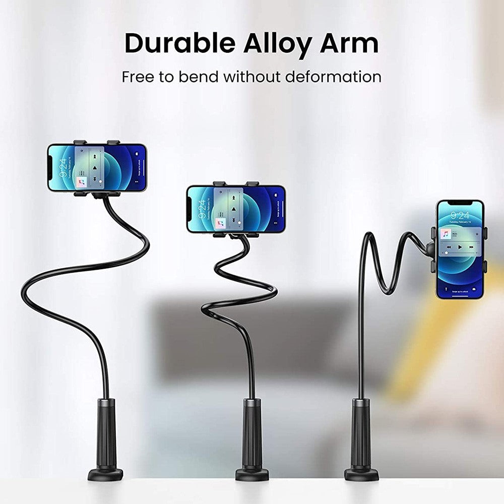 UGREEN For iPhone 13 12 Pro 11 XR Universal Clip-on Bracket Flexible Gooseneck Desktop Phone Stand