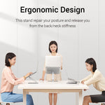 UGREEN 40291 Folding Aluminum Laptop Stand with Multi-Angle Adjustable Portable Desktop Tablet Holder for MacBook Air Pro Computers