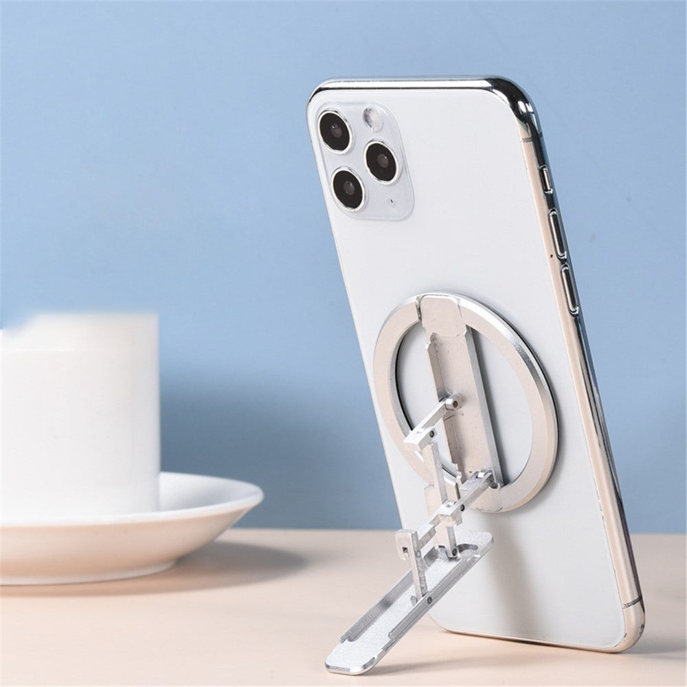 For iPhone 13 Magsafe Magnetic Kickstand Portable Folding Rotation Design Phone Holder Stand