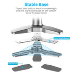 L2 Aluminum Laptop Stand Multi-Angle Adjustable Portable Desktop Tablet Holder with Heat Dissipation Hole for MacBook Air Pro/iPad