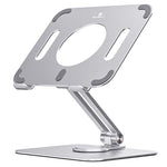 BONERUY L04mini 360 graders roterende tabletholder i aluminiumslegering med hulrumsdesign og varmeafledning, sammenfoldelig holder til iPad