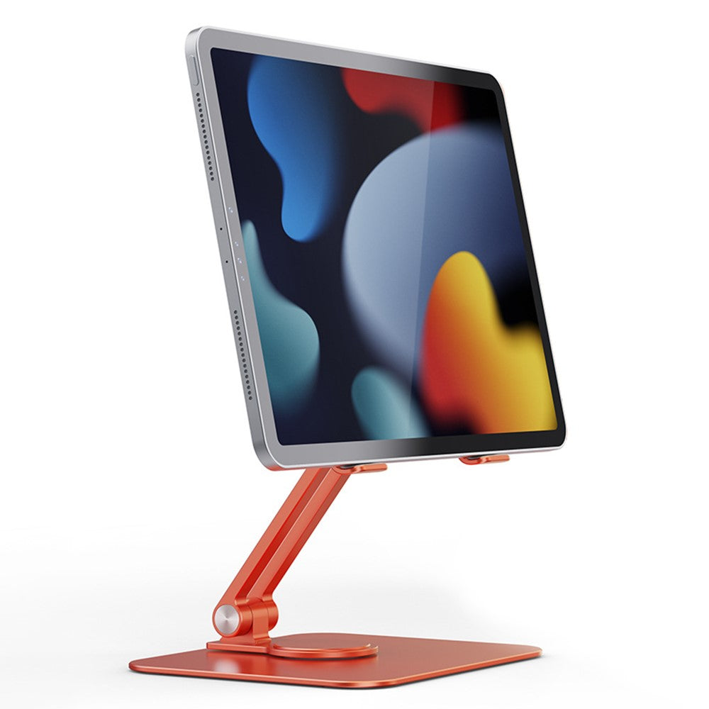 BONERUY L04mini 360 graders roterende tabletholder i aluminiumslegering med hulrumsdesign og varmeafledning, sammenfoldelig holder til iPad