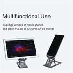 TC04 Cell Phone Stand Holder Height Angle Adjustable Hard Aluminum Alloy Desktop Phone Desk Mount Holder
