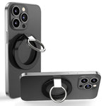 Magnetisk mobilringhållare kompatibel med iPhone 13/12-serien justerbar fingerringhållare stativ stöd 360 grader roterande 180 grader vikbar