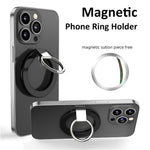 Magnetisk mobilringhållare kompatibel med iPhone 13/12-serien justerbar fingerringhållare stativ stöd 360 grader roterande 180 grader vikbar