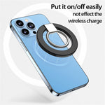 Magnetisk mobilringhållare kompatibel med iPhone 13/12-serien justerbar fingerringhållare stativ stöd 360 grader roterande 180 grader vikbar