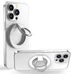 Magnetisk mobilringhållare kompatibel med iPhone 13/12-serien justerbar fingerringhållare stativ stöd 360 grader roterande 180 grader vikbar