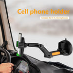 Instrumentbräda GPS mobil Bilfäste Justerbar Arm Universell Vindrute mobilhållare för 4-7,2 tum Smartphones