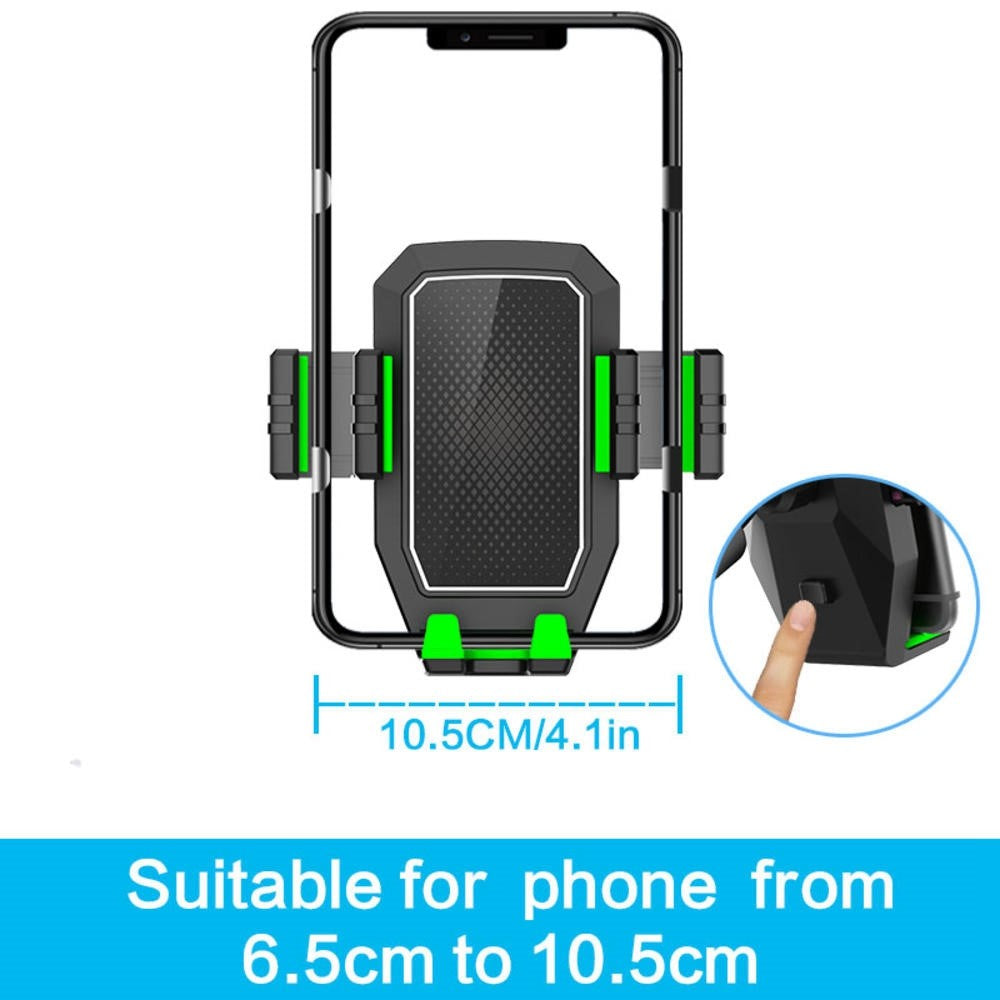 Instrumentbräda GPS mobil Bilfäste Justerbar Arm Universell Vindrute mobilhållare för 4-7,2 tum Smartphones