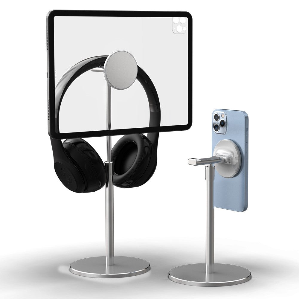 R-JUST PB04-13 Height Adjustable Magnetic Absorption Tablet/Phone Desk Bracket Headphone Hanger Stand
