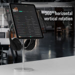 R-JUST PB04-13 Height Adjustable Magnetic Absorption Tablet/Phone Desk Bracket Headphone Hanger Stand