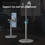 R-JUST PB04-13 Height Adjustable Magnetic Absorption Tablet/Phone Desk Bracket Headphone Hanger Stand