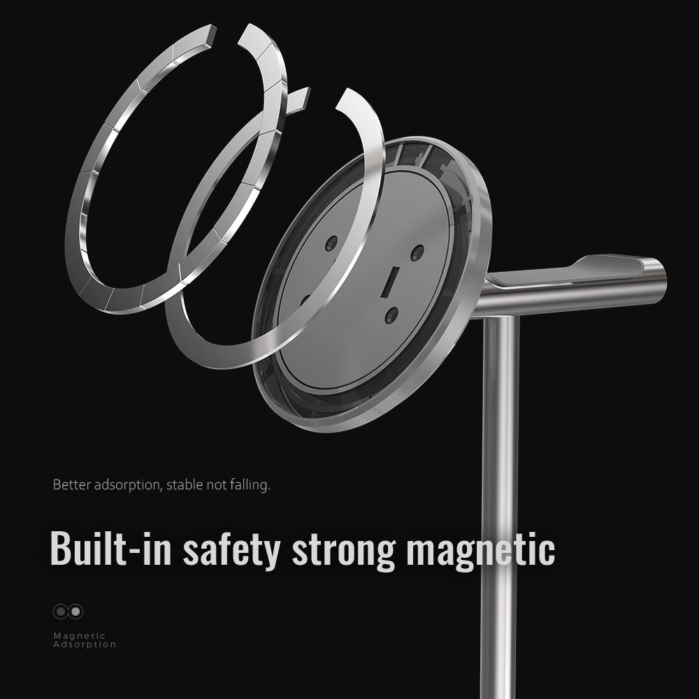 R-JUST PB04-13 Height Adjustable Magnetic Absorption Tablet/Phone Desk Bracket Headphone Hanger Stand