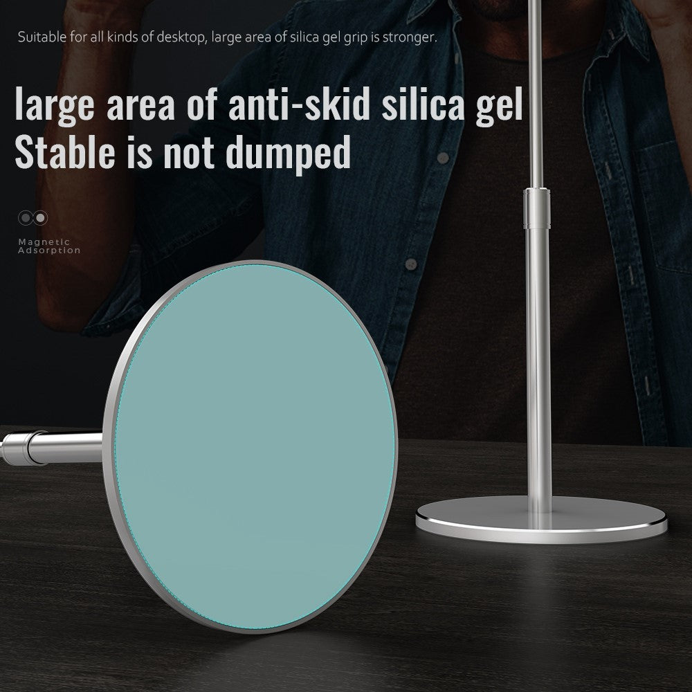 R-JUST PB04-13 Height Adjustable Magnetic Absorption Tablet/Phone Desk Bracket Headphone Hanger Stand