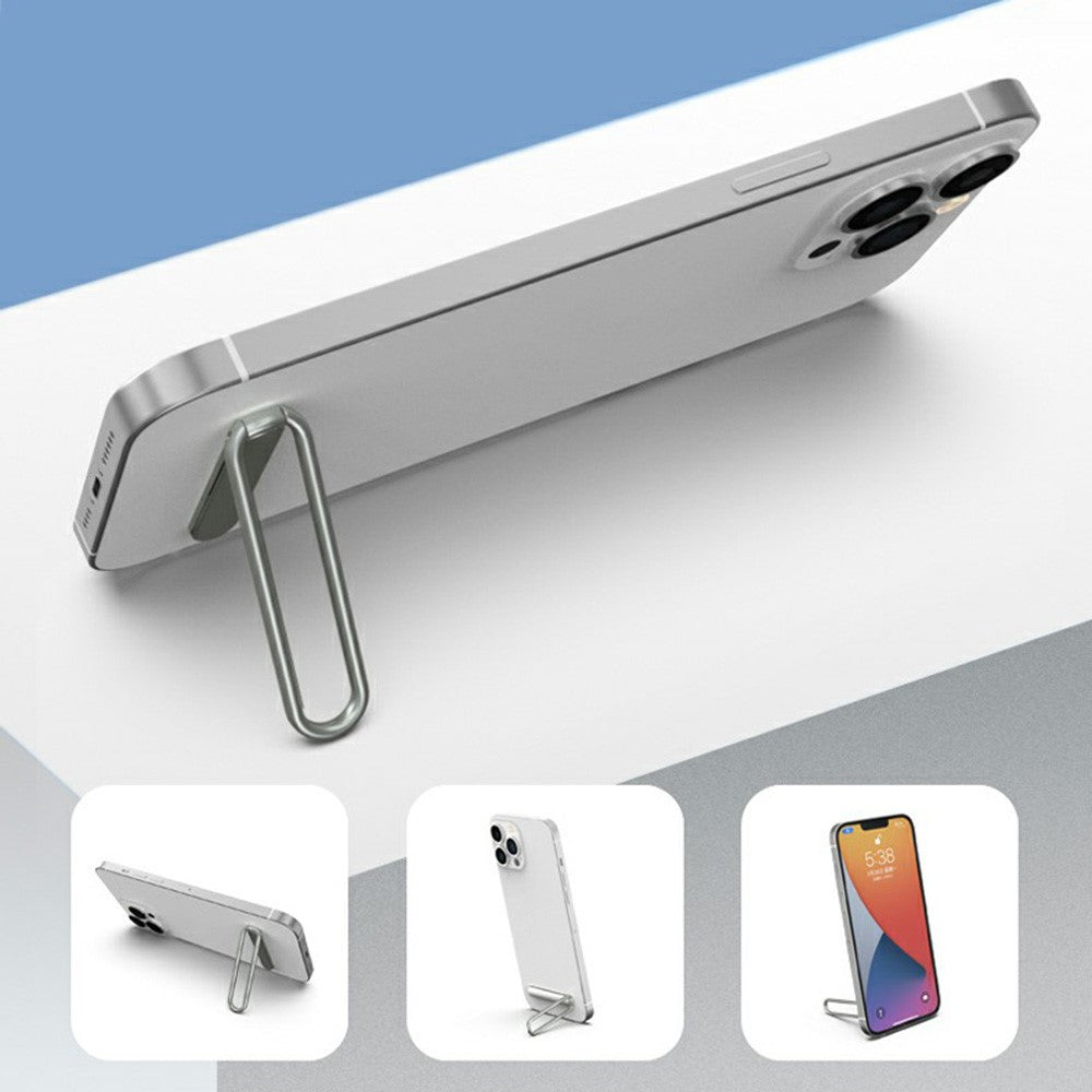 Cell Phone Mini Kickstand Vertical Horizontal Stand Adjustable Angle Zinc Alloy Phone Holder Compatible with iPhone Samsung Huawei Xiaomi