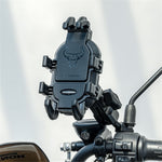 ROCKBROS Bull Head Pattern Motorcycle Electric Bike Bicycle Phone Stand Rotatable Phone Holder Mount Bracket