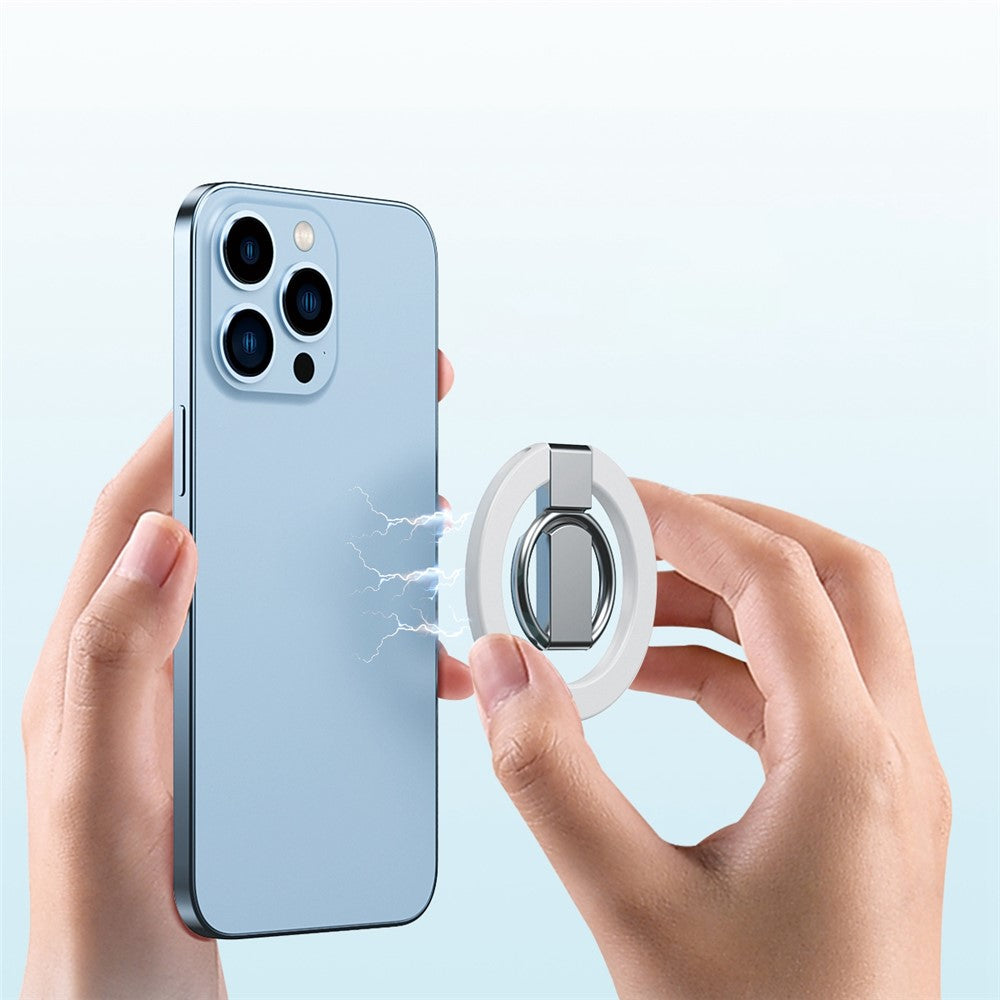 Magnetisk absorberingsringhållare för iPhone 12/13-serien, magnetiskt fingerringgrepp för mobilstöd