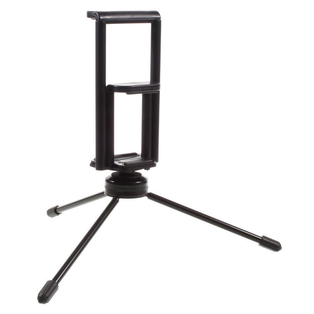 Multi-functional Mini Metal Tripod + Dual Clamps for iPhone iPad Samsung Smartphone Tablets